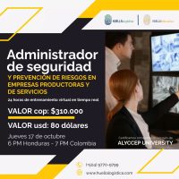 *Vamos para la Sexta Clase* Inicio el  JUEVES 17 DE OCTUBRE  de 2024  Administrador de seguridad y prevención de riesgos en empresas productoras y de servicios Ficha 1001-24