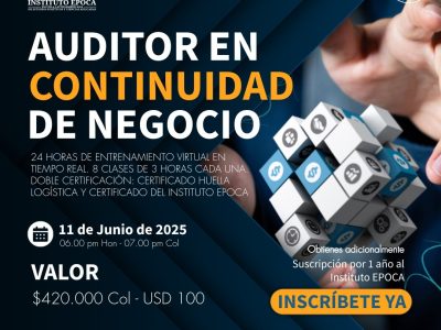 Ficha 501-25 Auditor en Continuidad de Negocio Iso 22301 de 2019