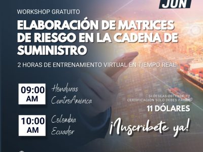 Ficha 603-25 ¡GRATIS! Workshop Elaboración de matrices de riesgo en la cadena de suministro. 20 de Junio de 2025