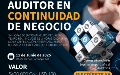 Ficha 501-25 Auditor en Continuidad de Negocio Iso 22301 de 2019